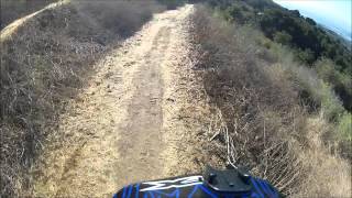 Down hill dirt bike rattlesnake bite Jeff Kline [upl. by Shurwood330]