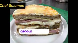 CROQUE MONSIEUR SANDWICH OR GRILLED HAM AND CHEESE [upl. by Urbas566]