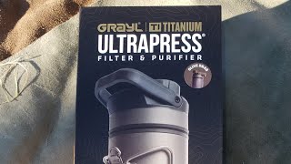 Grayl Titanium Ultrapress Filter and Purifier Unboxing and Review [upl. by Norrek]