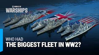 World War 2 Navy Comparison — Fleets Evolution 1939–1946 [upl. by Thinia435]