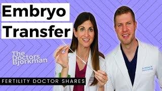 Embryo Transfer IVF Doctor Explains What to Expect  Gives You an Inside Look at Her Transfer [upl. by Heydon]