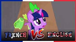 MLP French VS English  Winter Wrap Up  Lhiver senfuit [upl. by Naitsirt]