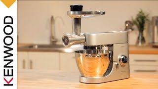 Kenwood Food Mincer AT950A  Kitchen Machine Attachment [upl. by Dnamron]