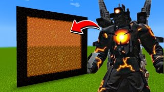 How to Make A Portal To The Energized Titan Cameraman Dimension in Minecraft [upl. by Rawna]