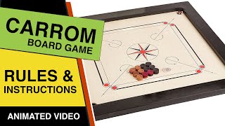 Carrom Board Game Rules amp Instructions  Learn How To Play Carrom Game [upl. by Paola]