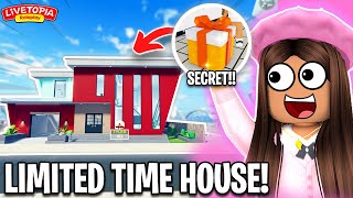 NEW FREE HOUSE SECRET in LIVETOPIA Roleplay ROBLOX Update 136 [upl. by Celle]