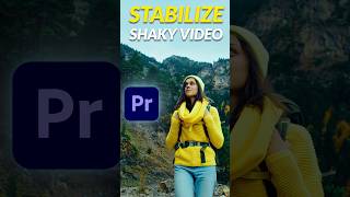 How to stabilize video in premiere pro  warp stabilizer For Beginners shorts youtubeshorts [upl. by Bonaparte]