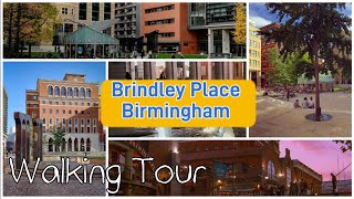 Walking Around Brindley Place In Birmingham  June 2022 [upl. by Amadeus820]