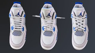 3 WAYS TO LACE NIKE AIR JORDAN 4s  JORDAN 4 LACING [upl. by Vipul]