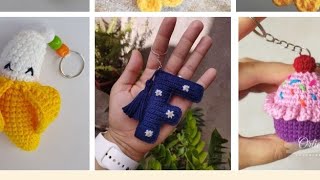 crochet key ring ideascrochet key ring gift ideas [upl. by Adnalahs]