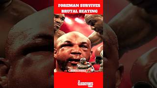 George Foreman Survives Brutal Beating shorts sport boxing [upl. by Nayve]