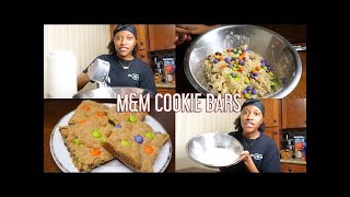 MampM cookie bars Chewy MampM Cookie Bars Recipe [upl. by Annerb]