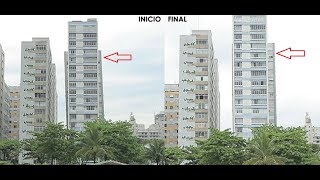 Reaprumo de Edifício Inclinado quotTortoquot em Santos  Maffei Engenharia [upl. by Nnalyrehc]