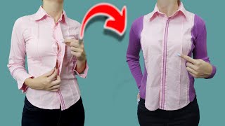 A sewing tip to upsize a shirtblouse so it fits you perfectly [upl. by Aid]