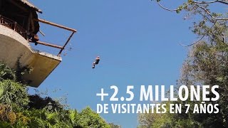 EL PARQUE DE TIROLESAS CON MÁS VISITANTES DEL MUNDO  Xplor Park Aventura en Cancún México [upl. by Yltnerb486]