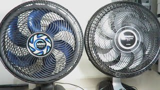 Ventilador Arno Xtreme Force VB40 40cm 126w vs Mondial VTX40 Super Turbo 8 Pás 40cm  Teste Ruído [upl. by Irme]