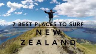 7 BEST PLACES TO SURF IN NEW ZEALAND [upl. by Davilman455]