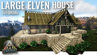 ARK How to Build a Large Elven House  Fjordur  Tutorial [upl. by Tallbot]