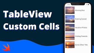 Swift TableView w Custom Cells Tutorial 2021 iOS  2021 [upl. by Ahsael3]