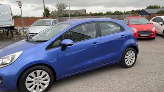 Kia Rio 14 2 Euro 5 5dr YP13VPA 2013 13 80846 miles Petrol Manual Blue 2 owners FOR SALE [upl. by Eentihw]