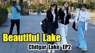 Walking and peoples activities in Chitgar Lake Tehran [upl. by Nitnerb]