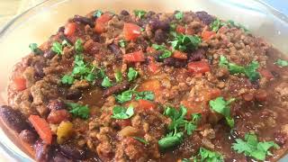 ASMR Chili con carne  simple recipe [upl. by Lara792]