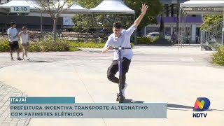 Prefeitura incentiva transporte alternativo com patinetes elétricos [upl. by Larok623]