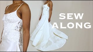 ALine Wedding Gown Sew Along Tutorial [upl. by Notgnirra559]