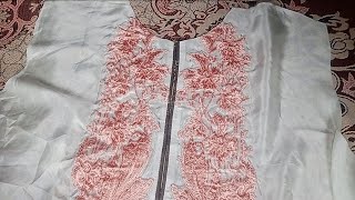 piping neckline cutting and stitching silk kurti piping neckline cutting and stitching [upl. by Pages]