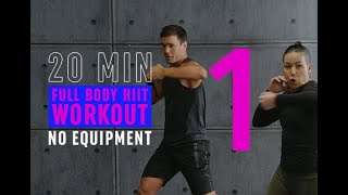 20 Min Full Body HIIT Workout 1  Intense Fat Burning amp Toning Cardio  No Equipment [upl. by Armington]