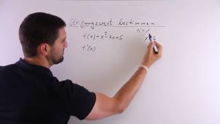 Steigungswert bestimmen mit 1Ableitung  Mathe by Daniel Jung [upl. by Madancy]