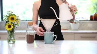 Hario V60 Reusable Organic Cotton Coffee Filters by CoffeeSock [upl. by Huda16]