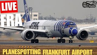 🔴Live Planespotting Frankfurt Airport Startbahn West  Runway 18 Sound On🛫 [upl. by Ennahs]