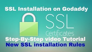 Install SSL certificate Godaddy step by step Tutorial 2019  Internet Hacks [upl. by Narah907]