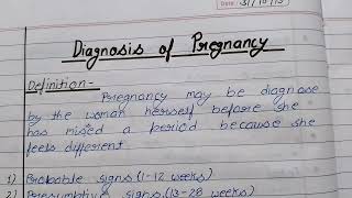 Diagnosis of pregnancy Physical changes1st2nd and 3rd Trimester changes nursing Science Info [upl. by Haseena]