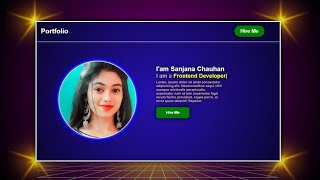 Create A Portfolio Website Using HTML CSS amp JavaScript  Personal Portfolio Website Using HTML CSS [upl. by Enilorac]