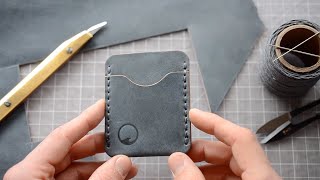 Making a 2 Pocket Minimalist Wallet [upl. by Ydok]