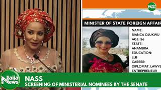 Watch Senate Screens Ministerial Nominee Bianca Ojukwu  NaijaNews TV [upl. by Nerrot]