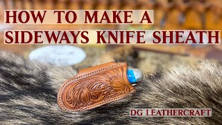 How to Make a Sideways Knife Sheath [upl. by Ihsoyim]