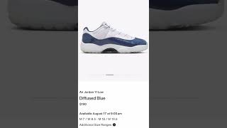 Jordan 11 low Diffused Blue 🤔 [upl. by Dami]