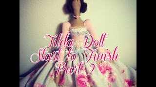 Tilda Doll Start to Finish Part 2  Fabric Prep and Cutting [upl. by Sabra]