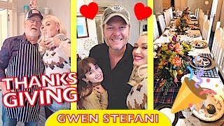 Gwen Stefani amp Blake Shelton celebrating Thanksgiving with family 💕🎄 [upl. by Nostrebor]