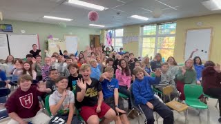 New Hampshire weather school visit New Boston Central School [upl. by Tierza102]