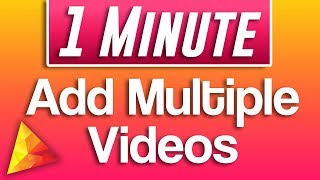 Hitfilm Express  How to Add Multiple Videos to a Project at once [upl. by Nireves460]