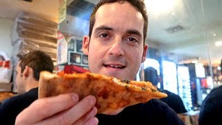 Trying the Best Pizza Slice in NYC 🍕 Bleecker Street Pizza [upl. by Attehcnoc]