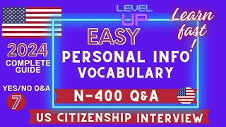 2024 US Citizenship N400Form  Prepare for the Interview n400interview n400yesnoquestions [upl. by Nicks]