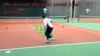 Tennis Conditioning Speed and agility test better footwork [upl. by Kutzenco669]