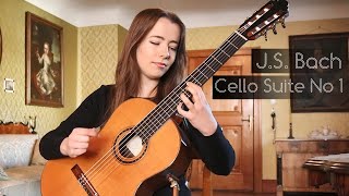 JS Bach Cello Suite No 1  Julia Lange Classical Guitar [upl. by Pavyer]