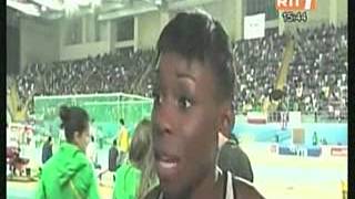 Livoirienne Murielle AHOURE est viceChampionne du Monde dathlétisme 60m [upl. by Gula30]