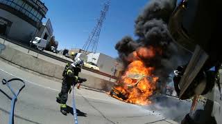 BOMBEROS SANTIAGO RESPONDIENDO A INCENDIO [upl. by Hephzibah729]